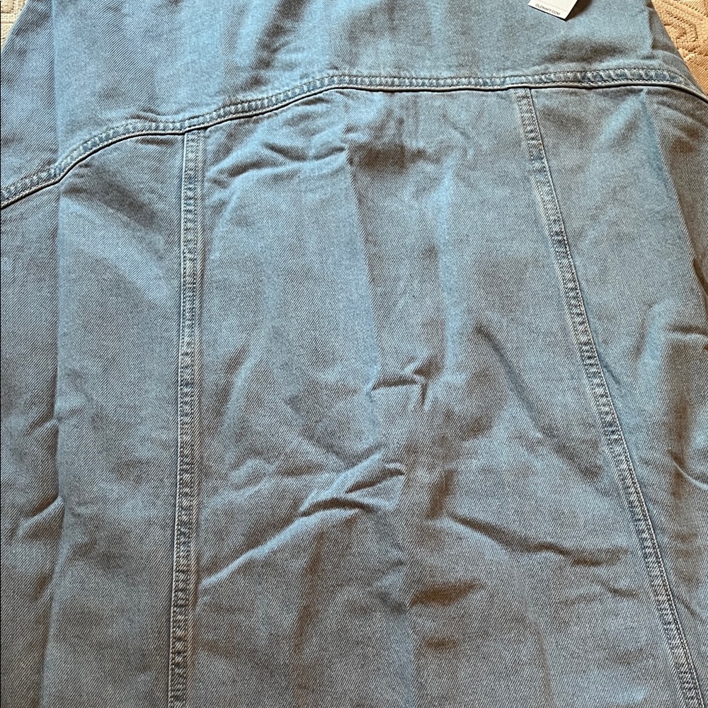 Old Navy Light Dip Mid-Rise Jean Midi Skirt/NWT/6 - Picture 5 of 11